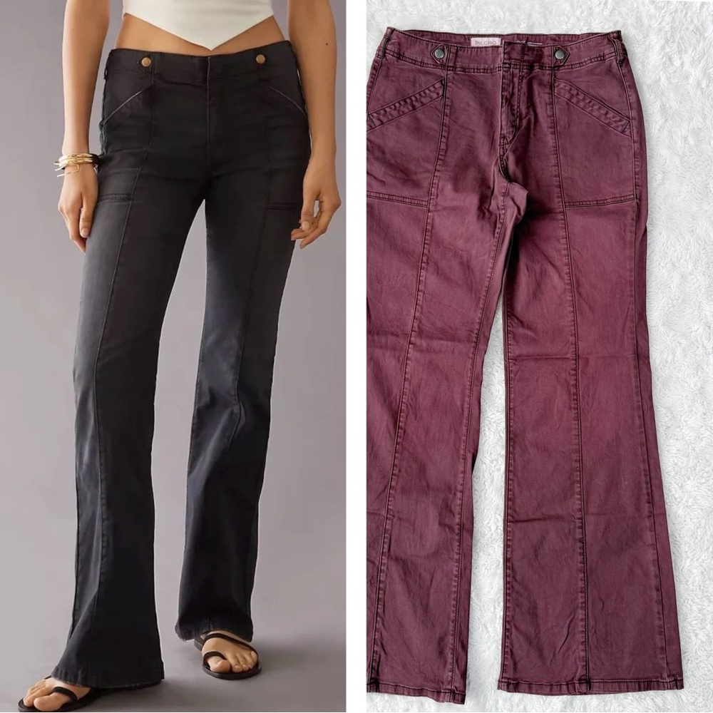 Pilcro Anthropologie Woman Bootcut Flare Pants US27 Boho Hippie Folk Country